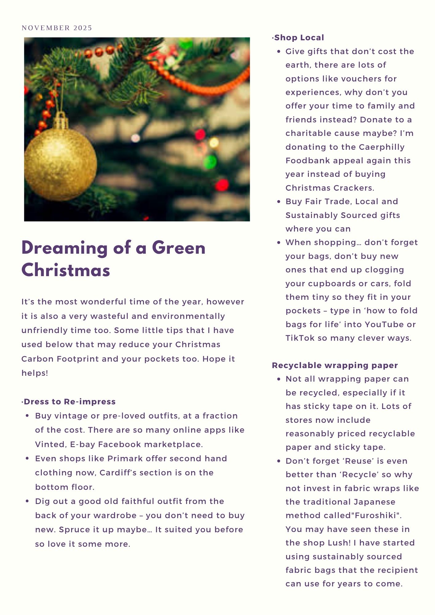 November Newsletter Page 2