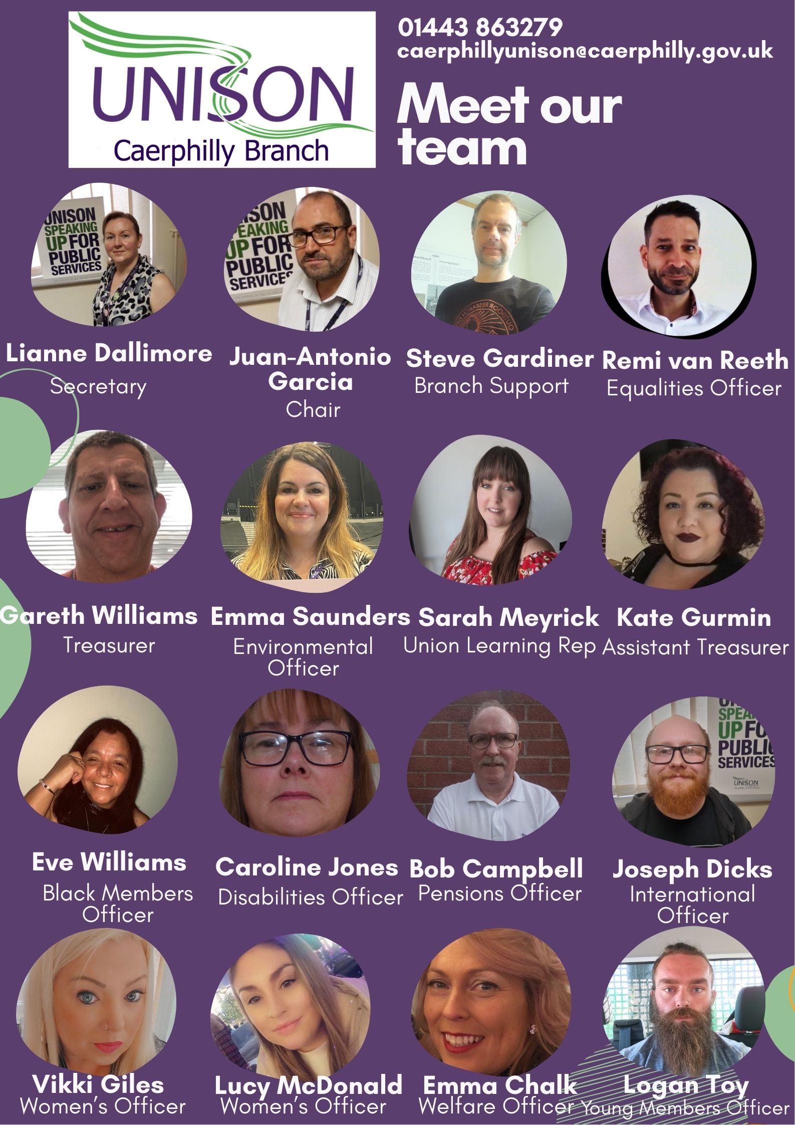 Caerphilly-UNISON-Team Caerphilly UNISON Meet The Team