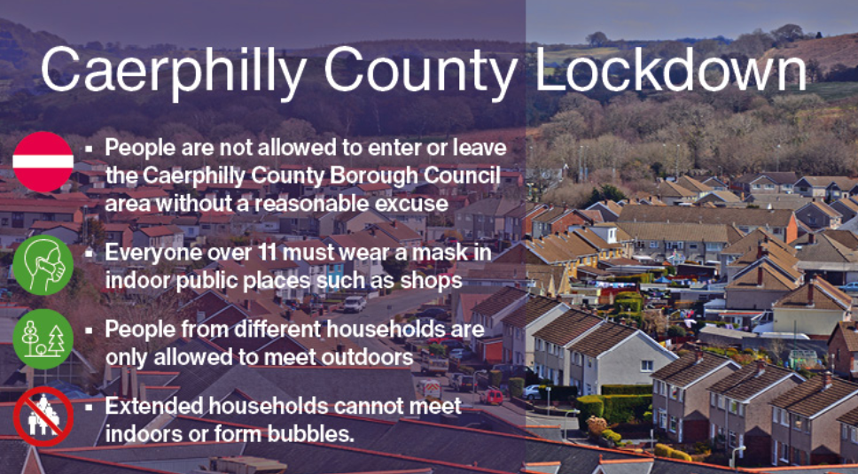 Caerphilly County lockdown