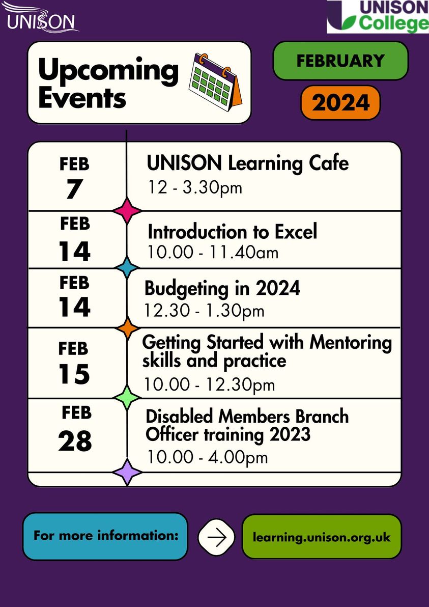 Unison College February Events